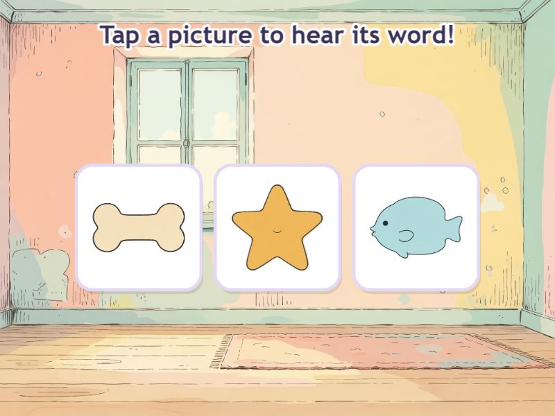 First Words toddler game screenshot