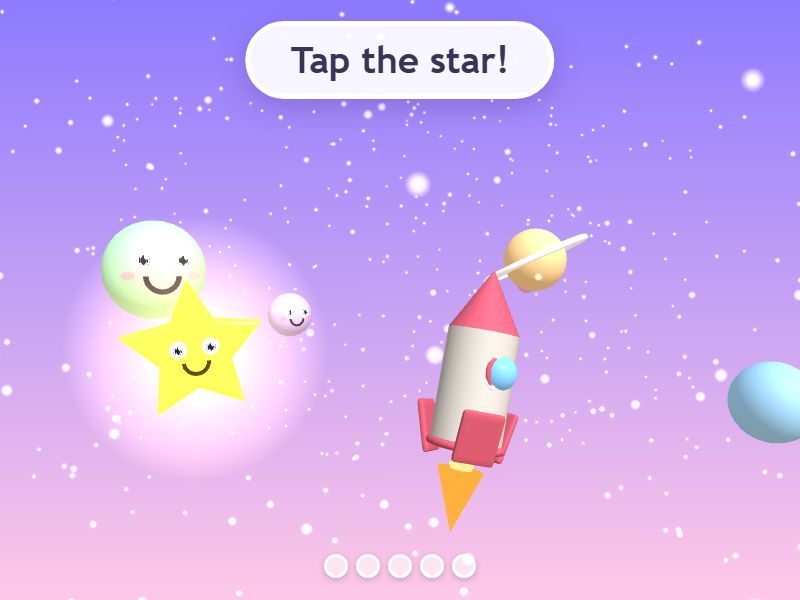 Star Flyer 3D toddler game screenshot